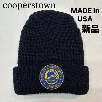 COOPERSTOWN BALL CAP 와이드 리브 니트 캡 새상품