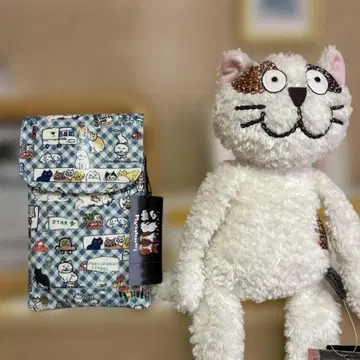 맨해트너즈 스마트폰 숄더와 뒹굴뒹굴 고양이 세트