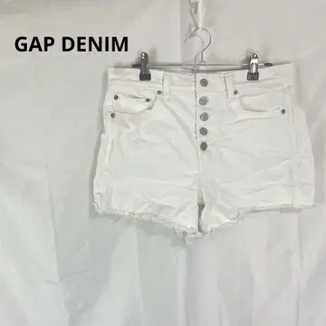 GAP 데님 갭 데님 숏팬츠 화이트 [ L ] 컷오프