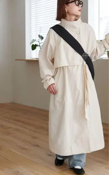 Discoat 롱 코트 트렌치코트 택 포함