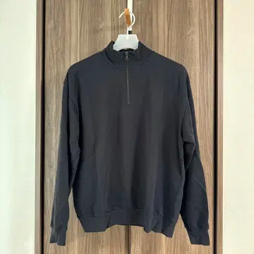 ELASTIC HIGH GAUGE SWEAT HALF ZIP P/O