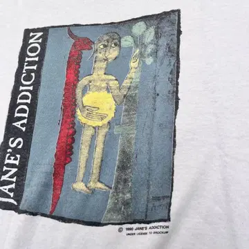 Jane's Addiction 90s 밴드 T 1991년제 빈티지