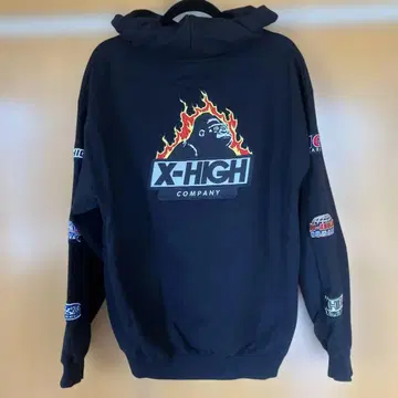 X-HIGH 블랙 후드티 L 사이즈