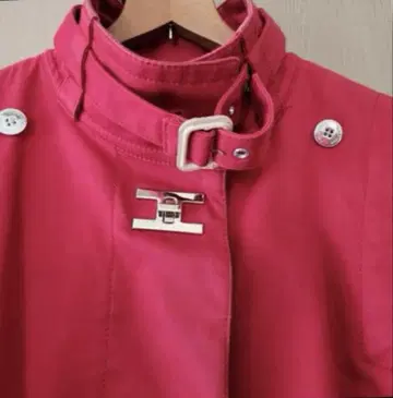 타미힐피거 스탠드 카라 코트