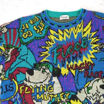 [ 레어 ] 피치 Ficce 디자인 스웨터 니트 켄켄