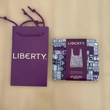 LIBERTY 런던 본점 프린트 패턴 에코백