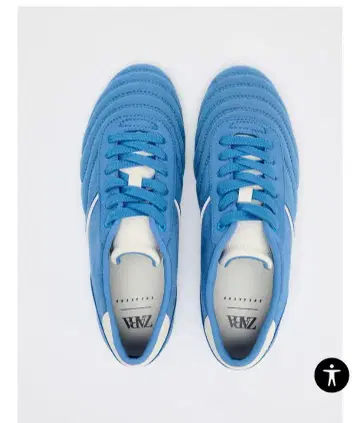 ZARA 파랑 스니커즈 러닝화 36