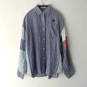 blanc basque 스트라이프 린넨 셔츠
