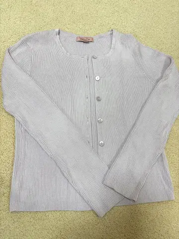 TOCCA 실크 리브 가디건