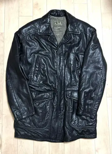 가격 인하 ALL STATELAND 가죽 자켓 천연 가죽 양가죽 블랙