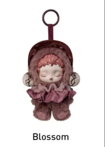 [ Blossom ] 스컬 팬더 인상주의 봉제 인형 펜던트