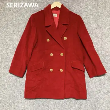 SERIZAWA 빨간색 테일러드 자켓 더블 버튼