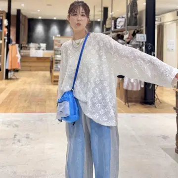 니코앤드 레이스 자카드 풀오버
