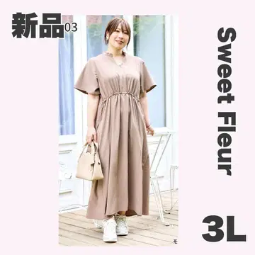 새상품 [ 3L ] SweetFleur 키넥 드로스트 원피스