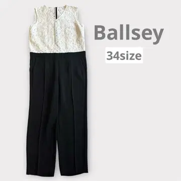 Ballsey 보르지 레이스 슬리브리스 올인원 블랙 34