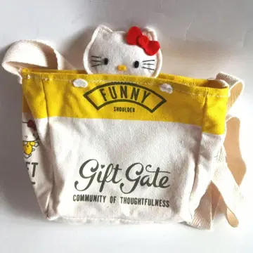 진품 산리오 기프트 게이트 헬로키티 패브릭 소재 미니백 레트로 레어