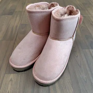 핑크 리본 포함 어그 부츠 겨울 따뜻한 귀여운