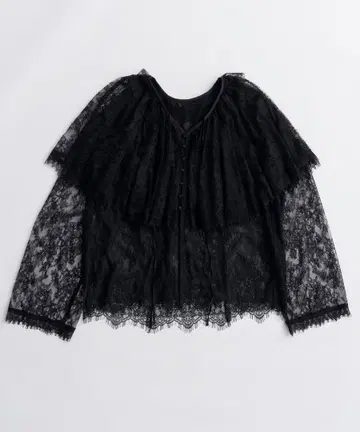 maisonspecial Lace Cape Blouse