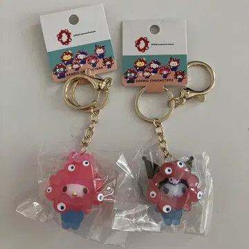 산리오 미야쿠미야쿠 클리어 키링 2개 세트