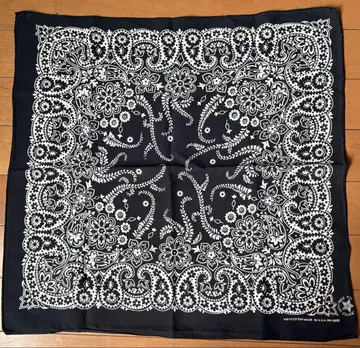 레어 80's vintage bandanna 블랙
