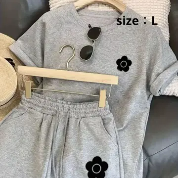 MARY QUANT 모티브 T셔츠 룸웨어 셋업