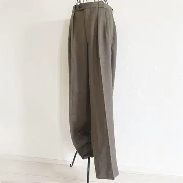 블랙 앤 화이트 슬랙스 스트레이트 팬츠 브라운 일본제 골프 가을/겨울