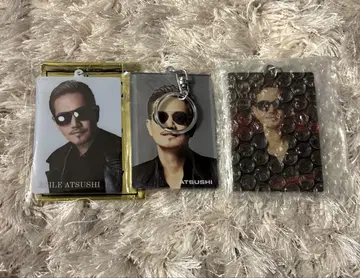 EXILE ATSUSHI 사진 키 아크릴 키링 3종 세트