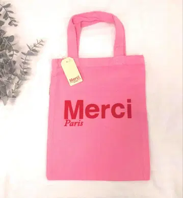 Merci 핑크 토트백