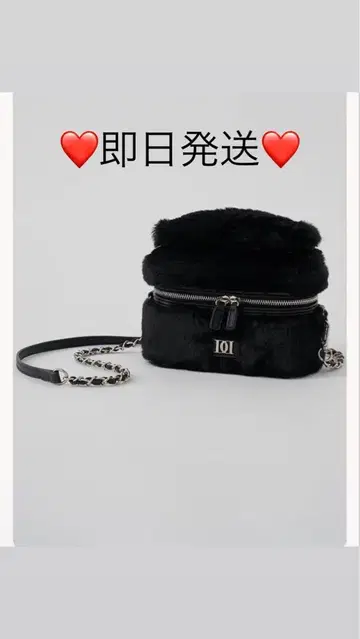 Darich 다리치 인조 모피 숄더 미니백 BLK 블랙