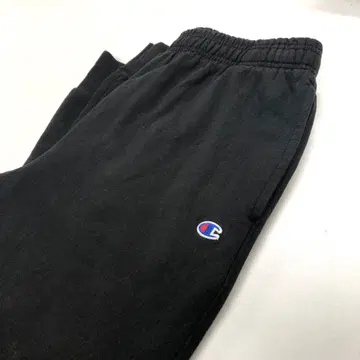 Champion 스웨트 팬츠 칼리지 로고 블랙 여성용 XL