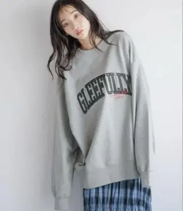 LOWRYS FARM 커스텀 BIG 기모 풀오버 LS 그레이 FREE