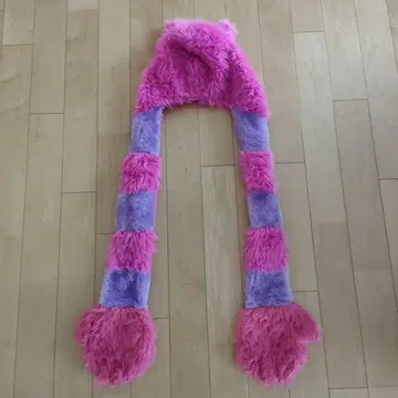 체셔 고양이 팬 캡 머플러