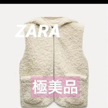 ZARA 보아 원단 후데트 베스트