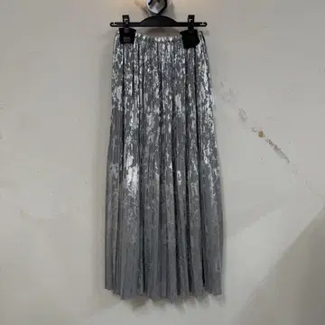 MARIED'OR 실버 플리츠 스커트