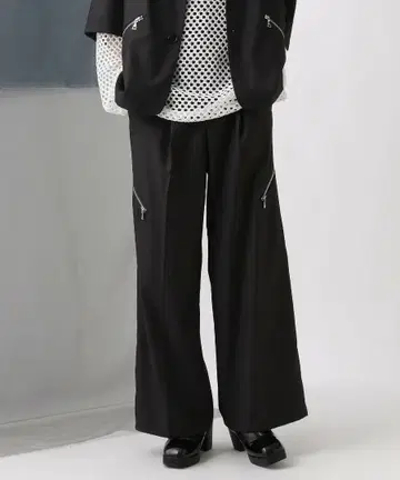 HARE ZIP 디자인 팬츠