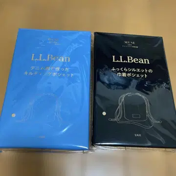 MUSE 5월호 부록 L.L.Bean 복조리 미니백 + 퀼팅 미니백