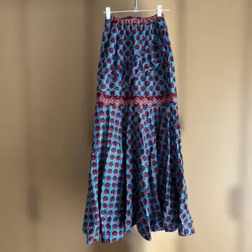 구제 의류 vintage 플레어 롱 스커트