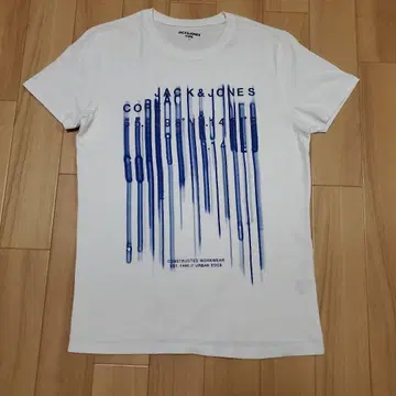 미사용 택 없음 JACK & JONES 잭앤조스 프린트T셔츠