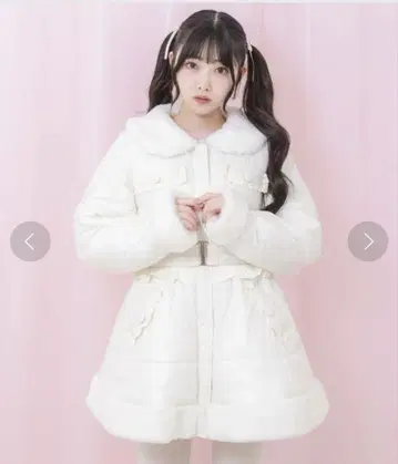 허니시나몬 Honey Cinnamon 백리본 벨트 패딩 자켓