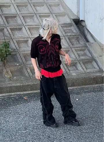 재구축 레이어드 셔링 데님