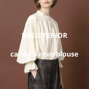DRESSTERIOR 캔디 슬리브 블라우스