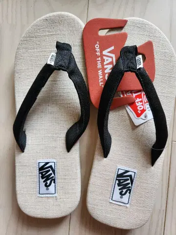 VANS 비치 샌들 베이지/블랙
