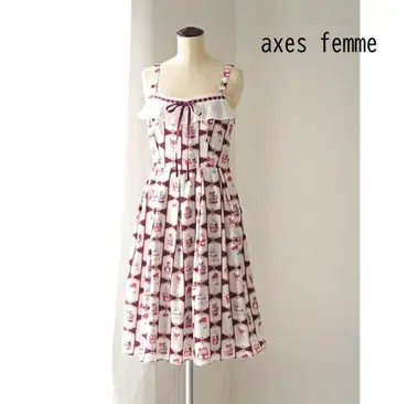 axes femme 포에틱 봉봉슈크레 리본 원피스 M