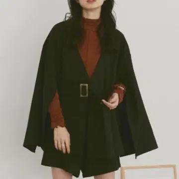 24AW moi tytto 소매 버튼 벨트 포함 자켓 블랙 긴팔 아우터