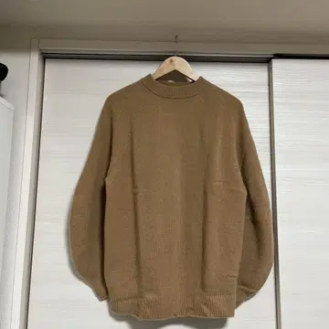 이에나 울 캐시미어 래글런 크루넥 풀오버