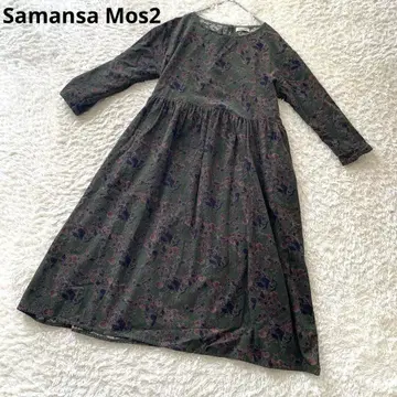 [ 인기 완판 ] SM2 플라워 코듀로이 원피스 롱 꽃무늬 인도면