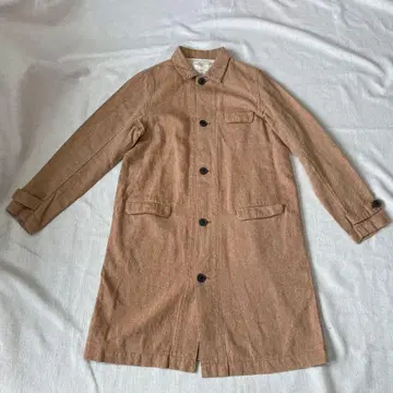 이치 린넨 코튼 롱 자켓