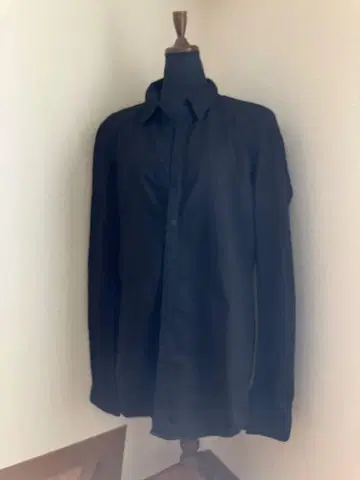 가을 상품 할인 V넥 블랙 긴팔 셔츠 코튼 롱 자켓