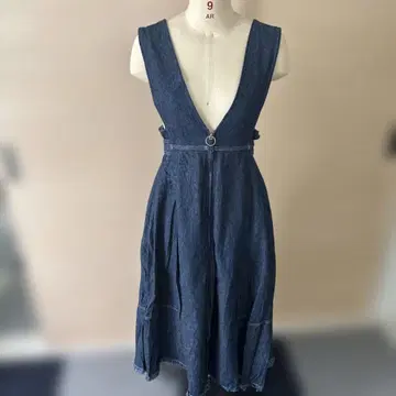 아푸와이저 리셰 데님 오버롤 스커트
