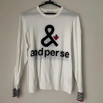 and per se L 사이즈 화이트 스웨터